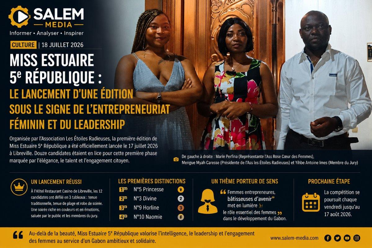 Miss Estuaire 5ᵉ République : un lancement prometteur sous le signe de l’entrepreneuriat féminin