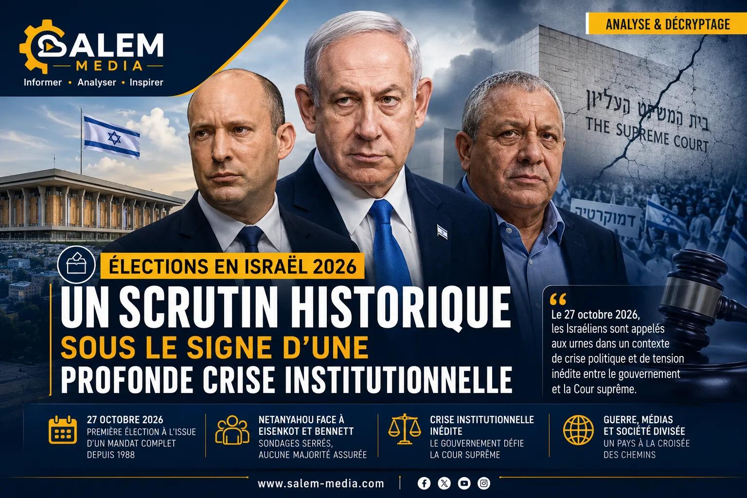 Élections en Israël 2026 : un scrutin historique sous le signe d'une profonde crise institutionnelle