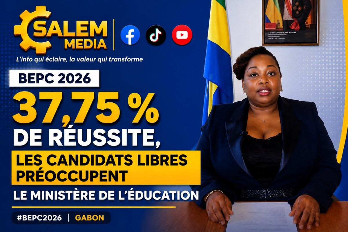 BEPC 2026 : 37,75 % de réussite, les candidats libres préoccupent le ministère de l'Éducation