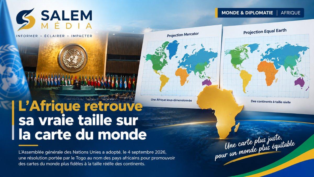 L'Afrique retrouve sa vraie taille sur la carte du monde