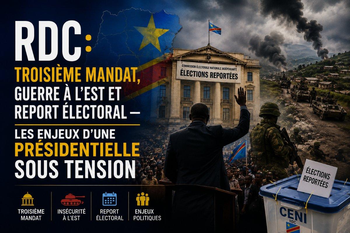 RDC : troisième mandat, guerre à l’Est et report électoral — les enjeux d’une présidentielle sous tension