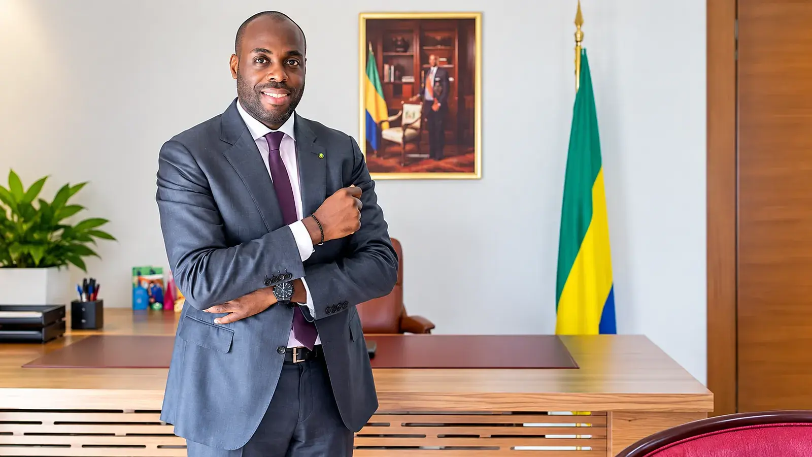 Mark-Alexandre Doumba , ministre de l'Économie numérique, de la Digitalisation et de l'Innovation du Gabon