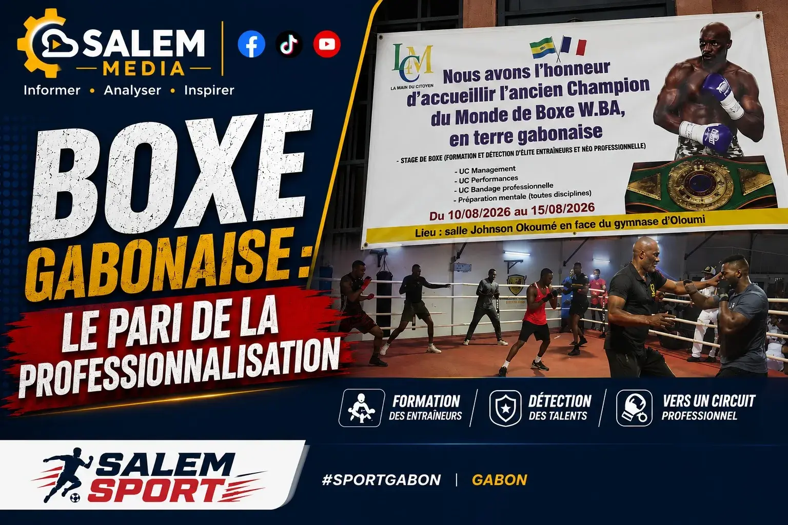 Boxe gabonaise : le pari de la professionnalisation
