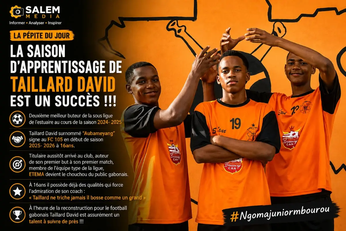 La pépite du jour : Taillard David, alias « Aubameyang », le phénomène qui régénère le football gabonais