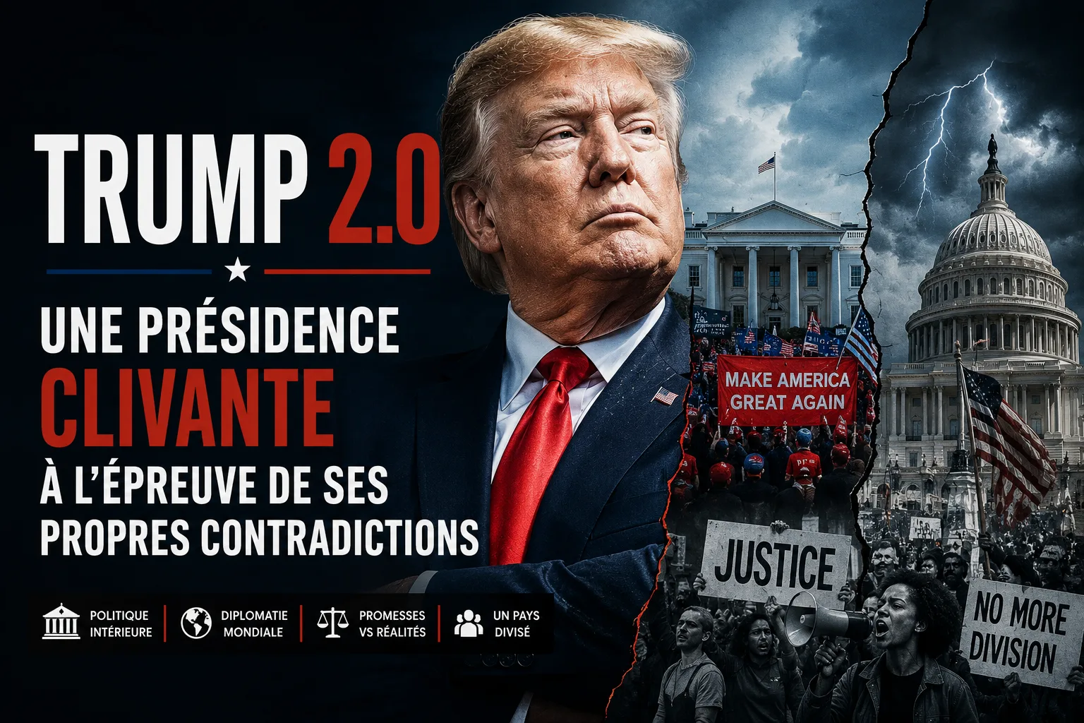 Trump 2.0 : une présidence clivante à l’épreuve de ses propres contradictions